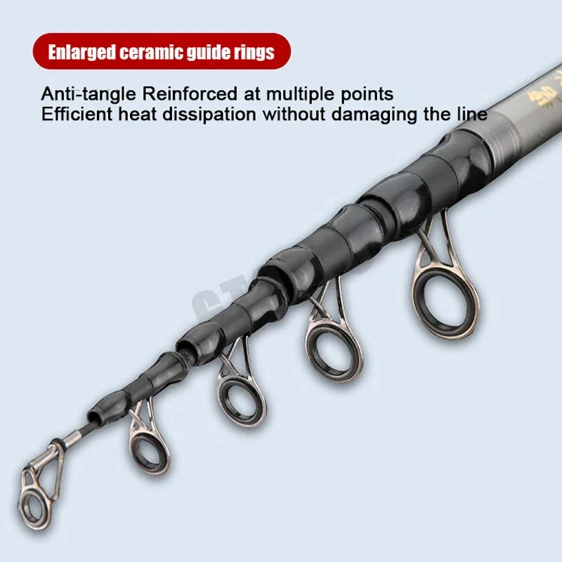1.8M-3.6M Superhard Telescopic - огляд і ціна Fishing Rod Surf